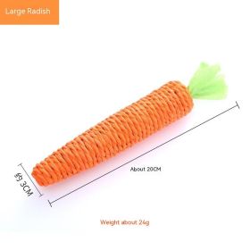 Pet Cat Toy Cute Pet Supplies Paper String Decorations Carrot