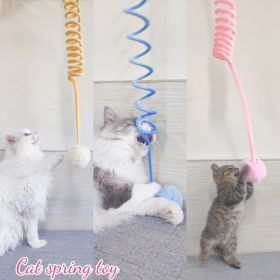 Cat Toys For Indoor Cats; Attractive Relieve Boredom High Elasticity Rope Simulation Balls - Pink