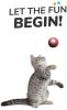 Cat Toys Self-Hi Bore Relief Ball Funny Cat Intelligent Automatic Plush Ball - Red