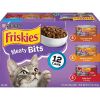 Purina Friskies Meaty Bits Wet Cat Food Variety Pack, 5.5 oz Cans (12 Pack) - Friskies