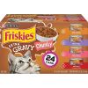 Purina Friskies Extra Gravy Chunky Wet Cat Food Variety Pack, 5.5 oz Cans (24 Pack) - Friskies