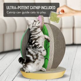 Cat Condo Scratcher Post Cardboard, Cactus shape Cat Scratching Board, 15x15x19.29 inch - as Pic