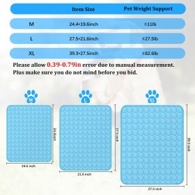 Pet Cooling Mat Cool Pad Cushion Dog Cat Puppy Blanket For Summer Sleeping Bed Dog Cooling Bed Pet Cooling Mat - XL
