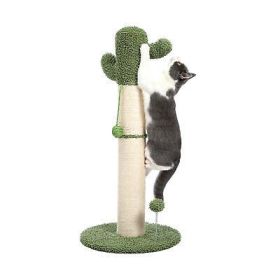 Large Cactus Cat Scratching Post with Natural Sisal Ropes, Scratcher for Cats - Default