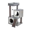 Cat Tree Luxury 34 Inches Tower with Double Condos, Spacious Perch, Fully - Default