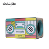 Tinklylife Cat Condo Scratcher Post Cardboard, Rectangle Shape Stereo Pattern - Default