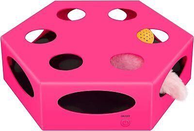 FluffyDream Interactive Cat Maze Box Toy, Electrical Exercise Teaser Toy with - Default