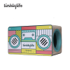 Tinklylife Cat Condo Scratcher Post Cardboard; Rectangle Shape Stereo Pattern Cat Scratching House Bed; Green Colour - as Pic
