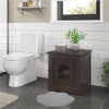 Enclosed Cat Litter Box Furniture - Espresso