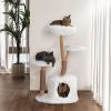 Modern Cat Tree; Natural Branch Cat Tower; Luxury Cat Condo; Indoor Cat Furniture; Kitten Cat Gift; White - as Pic