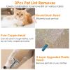 3Pcs Portable Lint Remover Reusable Double Sided Fabric Clothes Shaver Carpet Fuzz Carpet Scraper for Sweater Couch Mat - Multi-color