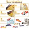 Cat Toys Floppy Wagging Fish Cat Toy Fish USB Electric Charging Simulation Fish Catnip Cat Pet Chew Toys - Clownfish