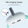 Smart Laser Tease Cat Collar Electric USB Charging Kitten Wearable Automatically Toys Interactive Training Pet Exercise Toys - Blue Mist