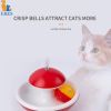 New Durable Funny Pet Cat Toys for entertain itself Mimi Favorite Feather Tumbler with small bell Kitten Cat Toys For Catch - yellow