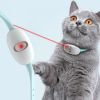 Smart Laser Tease Cat Collar Electric USB Charging Kitten Wearable Automatically Toys Interactive Training Pet Exercise Toys - Blue Mist