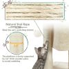 23.5" H 2-Level Cat Tree Condo Tower with Plush Perch - Beige