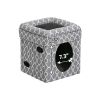 2-Story Cat Cube, Geometric Gray - Geometric Gray