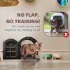 Interior Cat Door; No-Flap Cat Door for Interior Door;  Suitable for Any Door; Cat Door Indoor Door for Cats Up to 20 lbs; No Noise cat Door; Easy DIY