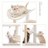 (Do Not Sell on Amazon) Multi-Level Cat Tree Modern Cat Tower Wooden Activity Center with Scratching Posts Beige - Beige