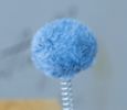 Cat Toy Scratcher with Ball Interactive Durable Kitty Seesaw Scratching Pad Pet Scratch Sofa Bed for Small Medium Cats - blue