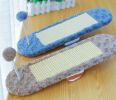 Cat Toy Scratcher with Ball Interactive Durable Kitty Seesaw Scratching Pad Pet Scratch Sofa Bed for Small Medium Cats - blue