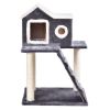 36 Inch Tower Condo Scratching Posts Ladder Cat Tree - dark gray