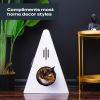 Key Largo Cat Scratcher, Modern Design, Triangle, Corrugated Cardboard Playhouse, Lounger, Keep Your Pet Happy and Healthy - White - white