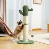 Large Cactus Cat Scratching Post with Natural Sisal Ropes, Scratcher for Cats - Default