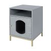 cat house, Cat Hidewawy, gray, for indoor, Modern, natural pet home - Default