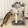 Cat Tree Sisal-Covered Scratching Post and Pad, Cat Activity Center for Kittens RT - Gray
