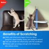 ScratchMe Cat Scratcher Post Board; Mount Fuji Shape Cat Scratching Lounge Bed; Durable Pad Prevents Furniture Damage - as Pic