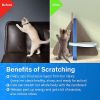ScratchMe Cat Scratcher Post Board, Mount Fuji Shape Scratching Lounge Bed, - Default