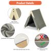 Pet Tent; Cat Tent for Indoor Cats; Wooden Cat House for small Pets; Gray green - as Pic