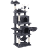 67'' H Multi-Level Cat Tree Cat Tower with Condos - Dark Gray