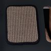 Modern Cat Condo with Sisal Scratching Pad & Washable Mat - black