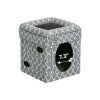 2-Story Cat Cube, Geometric Gray - Geometric Gray