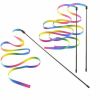 Free shipping 2Pcs Cat Toy Wand Teaser Catcher Stick Exerciser Interactive Toy Pet Play YJ - 2pcs