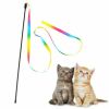 Free shipping 2Pcs Cat Toy Wand Teaser Catcher Stick Exerciser Interactive Toy Pet Play YJ - 2pcs