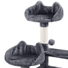 67'' H Multi-Level Cat Tree Cat Tower with Condos - Dark Gray