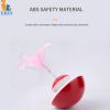 New Durable Funny Pet Cat Toys for entertain itself Mimi Favorite Feather Tumbler with small bell Kitten Cat Toys For Catch - red