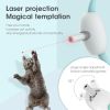Smart Laser Tease Cat Collar Electric USB Charging Kitten Wearable Automatically Toys Interactive Training Pet Exercise Toys - Blue Mist