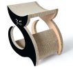 Pet Life Purresque Ultra Premium Fashion Designer Lounger Cat Scratcher - CTS4BK