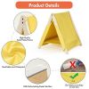 Pet Tent, Cat Tent for Indoor Cats, Wooden House small Pets,Yellow - Default