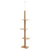 Cat Tree & Scratching Post Tower, Gray, 90 in - charcoal