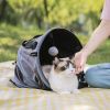 3 in 1 Cat Bed, Foldable Tunnel Pet Travel Carrier Bag Toy Bed with Plush Balls - Default
