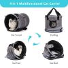 3 in 1 Cat Bed, Foldable Tunnel Pet Travel Carrier Bag Toy Bed with Plush Balls - Default