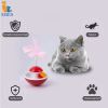 New Durable Funny Pet Cat Toys for entertain itself Mimi Favorite Feather Tumbler with small bell Kitten Cat Toys For Catch - yellow