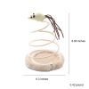 Pet Plush Toy For Indoor Cats; Cat Plush Toy With Spiral Spring Plate And Funny Ball; Cat Teaser Toy - Mouse