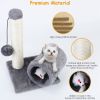 Cat Scratching Post Cat Kitten Sisal Scratch Post Toy w/ Tunnel - Grey