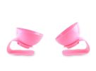 Cat Food Bowl Pet Feeding Bowl Elevated Feeder Bowl with Non-Slip Rubber Base - pink